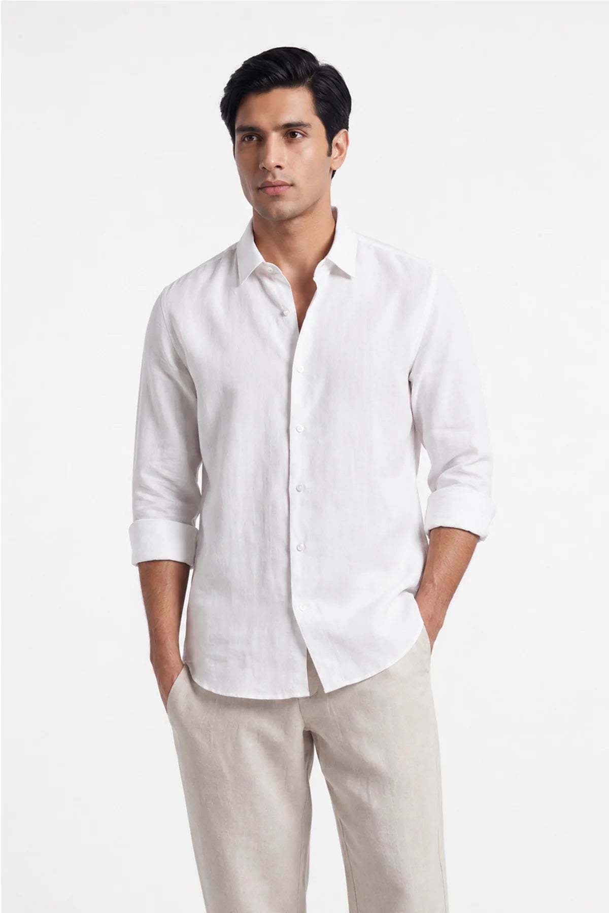 Linen Shirt Glacier White
